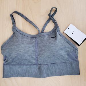 Women Nike Indy BRA Dri Fit Training Padded Light Support Size XL Green/Gray